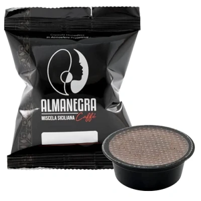 Immagine di 100 Capsule Cialde di Caffè Almanegra Caffe Compatibili con Lavazza a Modo Mio