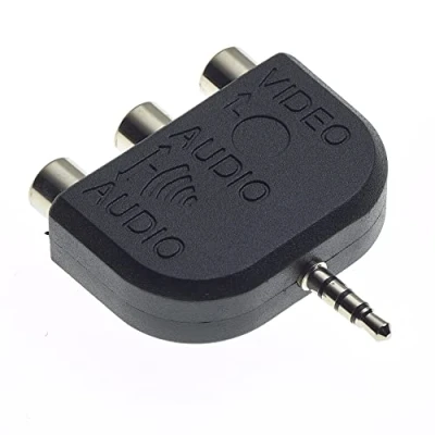 Immagine di Keple Splitter Audio Con Cavo RCA Per Video E Stereo Adattatore AV 1 Maschio A 3 Femmina