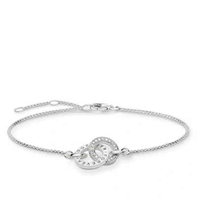 Immagine di Thomas Sabo Together Forever Bracciale da Donna con Zirconi in Argento Sterling 925 A1551 051 14