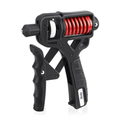 Immagine di Hand Trainer avambracci Attrezzi con resistenza regolabile 5 165kg, Grip per forza delle mani, Finger contatore integrato Ideale un allenamento efficace di mani e