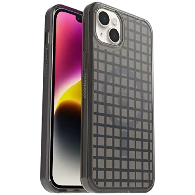 Immagine di Otterbox Cover per iPhone 14 Plus Symmetry+ Clear MagSafe, resistente a shock e cadute;sottile, testata 3x norme MIL STD 810G, protezione antimicrobica, Window Pane Black