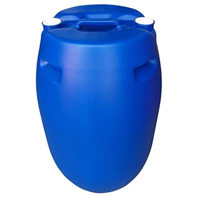 Immagine di Fusto in plastica (HDPE) cilindrico, capacità 120 Lt, Mis. Ø 500 x 800 H mm, omologato ADR/ONU per liquidi, con tappi Tri Sure (inclusi), colore blu