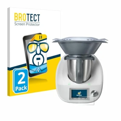 Immagine di brotect Pellicola Protettiva per Vorwerk Thermomix TM5/ Bimby TM5 Protezione Schermo (2 Pezzi) [Trasparente, Anti Impronte]