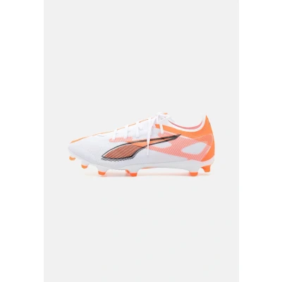 Immagine di Puma Ultra 5 Match FG/AG Scarpe da calcetto con tacchetti, Uomo, Taglia: 42, White/black/glowing red Sintetico / tessuto