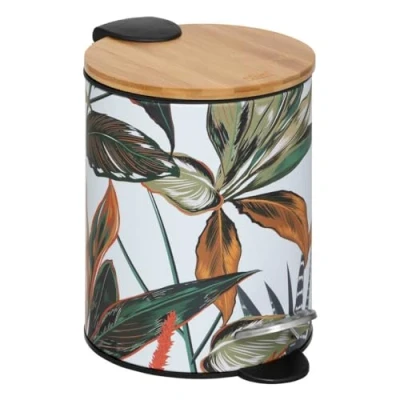 Immagine di 5five cestino in metallo soft close 3l &quot;palawan&quot; multicolore
