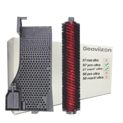 Immagine di Geoviizon Spazzola di Pulizia e Filtro Acqua Ricambio Onyx3 Accessorio Compatibile con Roborock S7 Pro Ultra/S7 Maxv Ultra Automatico Empty Wash Fill Dock (per Ultra, Ultra)