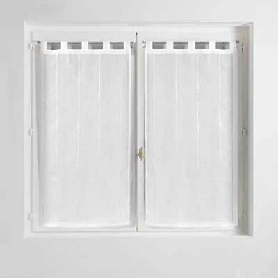 Immagine di Douceur d&#039;Intérieur 1626498 Coppia, Poliestere, Bianco, 2 x 90 120 CM