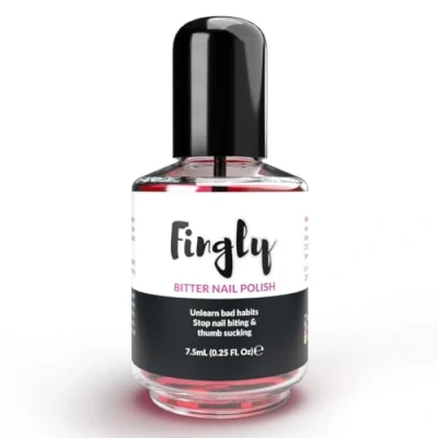 Immagine di Fingly Smalto Per Non Mangiare Le Unghie Onicofagia Bio Amaro Di Bambini Ed Adulti E Succhiare Il Pollice Effetto A Lunga Durata 7,5 Ml