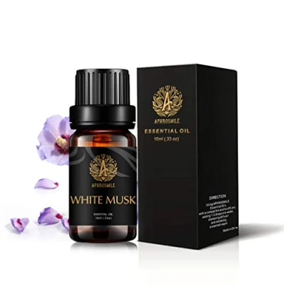 Immagine di Muschio Bianco Olio essenziale per diffusore, terapeutico Grade profumato olio, 100% Pure Aromaterapia Profumo massaggi, umidificatore 0,33oz 10ml
