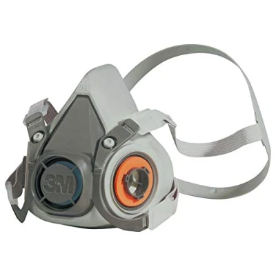 Immagine di 3M 6100L Respiratore a Semimaschera anti gas/anti fumo Riutilizzabile, Misura Piccola, Certificato EN di sicurezza, Taglia L