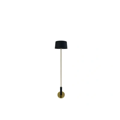 Immagine di Lampada LED da pavimento Yoyo di Dyberg Larsen, nera, altezza 125 cm
