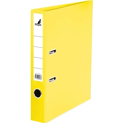 Immagine di Kangaro Raccoglitore ad anelli in polipropilene, larghezza dorso 5 cm, formato DIN A4, colore: giallo