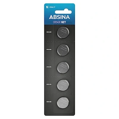 Immagine di ABSINA 25x cr2430 3V Lithium Battery 2430 batterie a prova di perdita e con lunga durata CR2430, cr batteria 3V, pile 2430, pila