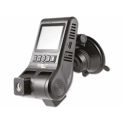 Immagine di Technaxx TX 185 Dashcam Max. angolo di visuale orizzontale=120 5 V Display, Dual camera, G Sensor, Telecamera per interni, Batteria ricaricabile,