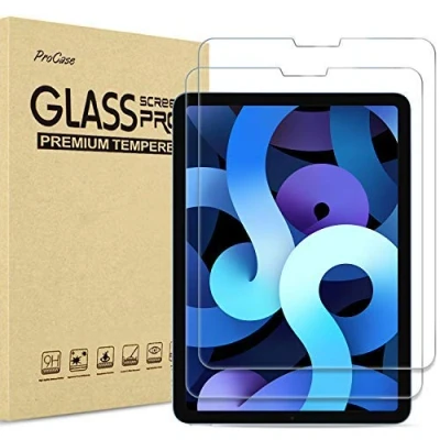 Immagine di ProCase [2 Pezzi] Pellicola Protettiva per iPad Air 5 2022, 4 10,9 Pollici 2020 [A2589/A2591/A2324/A2072/A2316/A2325], Vetro Temperato Pro 11 4/3/2/1 Gen [Durezza 9H]