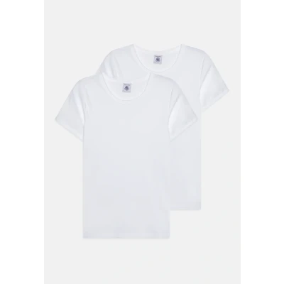 Immagine di Petit Bateau Junior TEE Permanent 2 PACK Maglietta intima per bambini, Taglia: 128, White