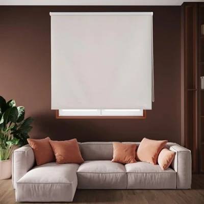 Immagine di Blindecor Draco Tenda a rullo oscurante Argento grigio, 100 x 230 cm (Larghezza Altezza) Dimensioni del tessuto 97 225 cm. Tende termiche oscuranti