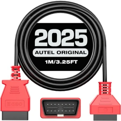 Immagine di Autel Cavo Prolunga OBD2, Diagnostico OBDII Maschio a Femmina 16 Pin, Adattatore OBD2 per Strumento Scansione Compatibile con Tutti i Veicoli (3.3 Piedi/1M)