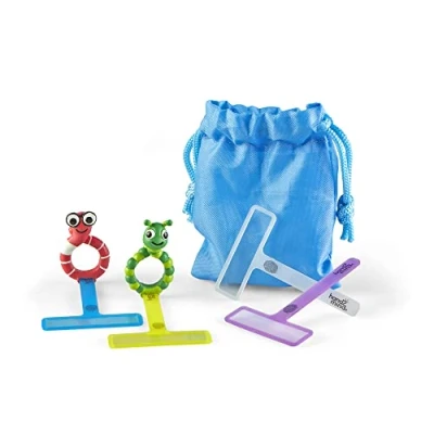 Immagine di Learning Resources Evidenziatori Finger Focus, Strumenti per la dislessia Bambini, l’ADHD, segnalini Colorati Lettura, di Lettura Bambini (1 Confezione)