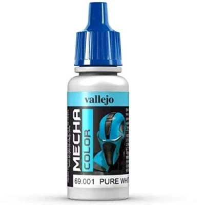 Immagine di Vallejo Mecha Color Colore Acrilico a Base d&#039;Acqua per Aerografo, 17 ml, Bianco (Pure White)