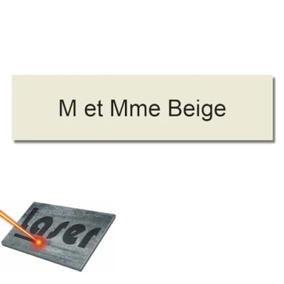 Immagine di Mygoodprice Targa per Nome della Cassetta delle Lettere, Autoadesiva, Dimensioni: 10 x 2,5 cm, Personalizzabile da 1 a 3 Righe