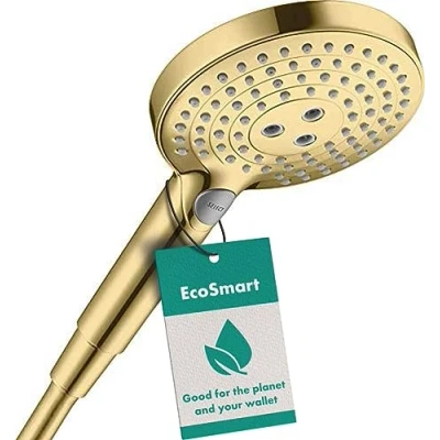 Immagine di hansgrohe Raindance Select S Doccetta 120 3 Tipi di Getto Ecosmart 9 L/Min Oro Lucido,‎ 26531990