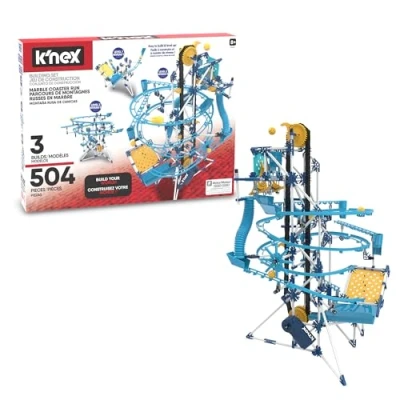 Immagine di K&#039;Nex Set da costruzione in marmo Run 3 (motorizzato) 350+ pezzi, giocattolo educativo STEM per bambini, ingegneristica ragazzi e ragazze dai anni su Basic Fun