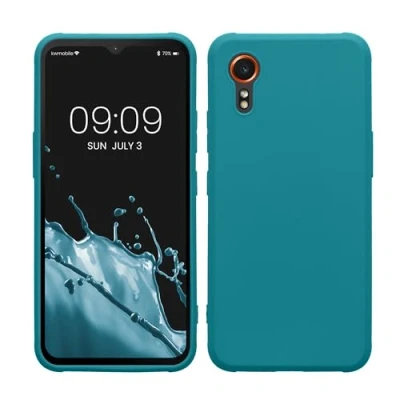 Immagine di kwmobile Custodia Compatibile con Samsung Galaxy Xcover7 Cover Back Case per Smartphone in Silicone TPU Protezione Gommata petrolio matt