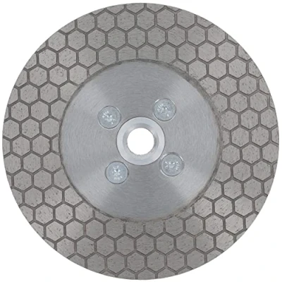 Immagine di PRODIAMANT Disco diamantato obliquo per piastrelle 125 mm con flangia M14 F Jolly e gres porcellanato x taglio a 45 gradi, smussatura levigatura