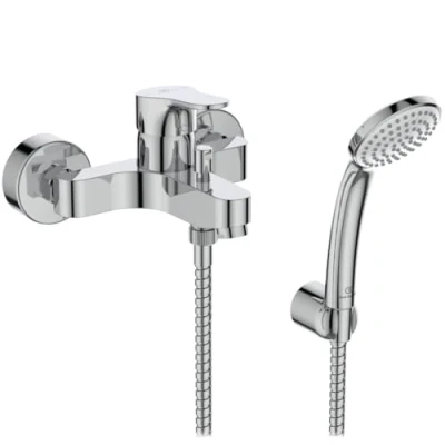 Immagine di Ideal Standard Cerabase, Miscelatore monocomando esterno per vasca o doccia, Cromato