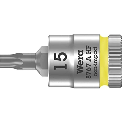 Immagine di Wera 8767 a 05003363001 Esalobo Interno (TX) Inserto giravite bussola T 15 1/4 (6.3 mm)