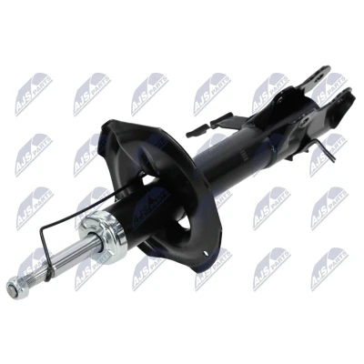 Immagine di NTY A NS 018 Ammortizzatore Assale anteriore Dx pressione del gas doppio tubo tipo McPherson Spina superiore, Collare inferiore