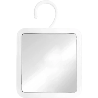 Immagine di MIRRORVANA Specchio da Doccia Appendere Antiappannamento, Superficie Infrangibile e Gancio Girevole Regolabile a 360, 16 x cm