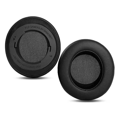 Immagine di HTINDUSTRY cuscinetti per cuffie Compatibile con Razer Kraken Pro V2 7.1 Chroma le da gioco Sostituzione dei pelle proteica più morbida/schiuma memory