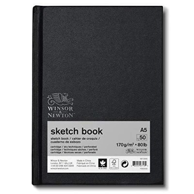 Immagine di Winsor &amp; Newton Carta Schizzo Taccuino da Viaggio 170 g A5 50 Fogli