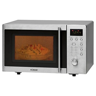 Immagine di Bomann MWG 2211 U CB Forno a microonde Argento 800 W Funzione grill, Sottopiano