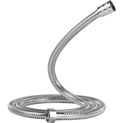 Immagine di Vinabo Tubo Doccia, Doccia Flessibile 1.5 M In Acciaio Inossidabile, Anti Esplosione Resistente Alta Temperatura Torsione Cromo Per Doccia,G1/2, 59 Pollici
