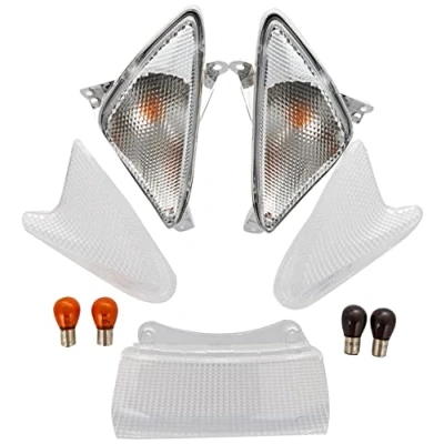 Immagine di one BY CAMAMOTO KIT GEMME FRECCE anteriori e posteriori colore BIANCO compatibile con YAMAHA T MAX CARENE LAMPADE COMPLETE.