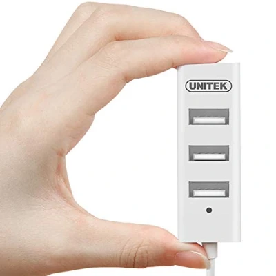 Immagine di UNITEK Y 2146 HUB USB 2.0 4 PUERTOS 480 MBIT/S BLANCO