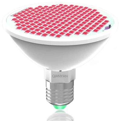 Immagine di QIANYAN Profondo Rosso 660nm Crescere Lampadine Per La Crescita Fioritura Fruttificazione, Spettro Valorizzazione Led Pianta Steli Fioritura, Lampada A Luce Rossa