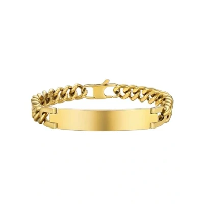 Immagine di PROSTEEL Bracciale Unisex, in Acciaio Inossidabile 316L Placcato Oro 18 carati, Nero (con Confezione Regalo, Velluto) e 18ct Base Metallo