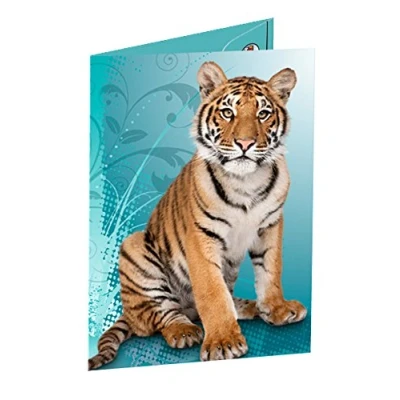 Immagine di Ursus 5504004 Cartellina con Elastico, DIN A3, Tiger, Multicolore