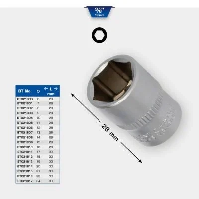 Immagine di BRILLIANT TOOLS BT021809 Bussola esagonale 3/8&quot;, 15 mm [Powered by KS TOOLS]