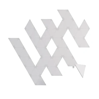 Immagine di Nanoleaf Shapes Mini Triangle Expansion Pack, 50 Triangoli Led Aggiuntivi RGBW, Applique da Parete Interno Modulari, Luci 16M Colori WiFi, Funziona con Alexa, Sincronia Musica e Monitor
