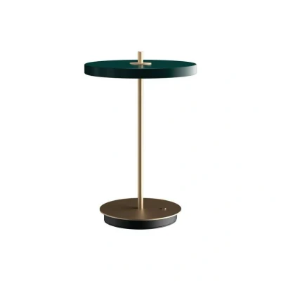 Immagine di UMAGE Lampada LED da tavolo ricaricabile Asteria Move verde bosco/ottone 31cm