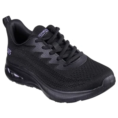 Immagine di Skechers Sleek Waves, Bobs Unity Onde Eleganti Donna, Black Engineered Knit/Trim, 35 EU