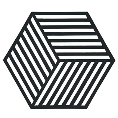 Immagine di Zone Denmark Trivet Hexagon Black 16 x 14 cm