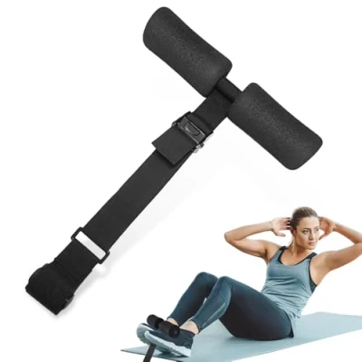 Immagine di mizikuu Nordic Hamstring Curl Strap, Strap Belt Regolabile Allenamento Addominale accessorio per fitness Attrezzatura da Palestra Sit up, Squat Spagnoli