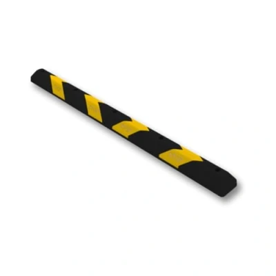 Immagine di PARKING FACIL Fermaporta per parcheggio in PPC parcheggio, zona residenziale Dimensioni: 190 x 15 10 cm Colore giallo e nero Include viti 1 pezzo