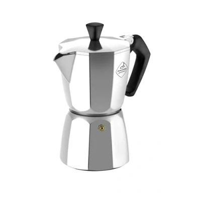 Immagine di Tescoma 647003 Paloma Caffettiera 3 Tazze, Alluminio, Argento/Nero